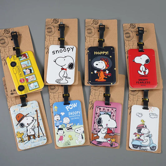 Snoopy Bagagelabel Cartoon Anime voor Bagage Identificatie