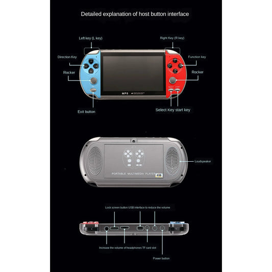 Mini Retro Handheld Game Console - Spelcomputer met 10000 Spellen