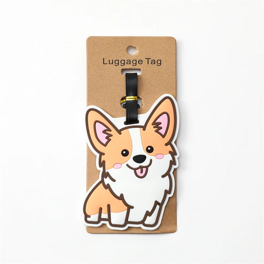 Bagagelabel (1st.) Corgi & Kat Stijl