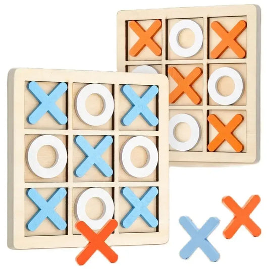 Montessori Houten Speelgoed Mini Schaak Puzzel voor Breinontwikkeling