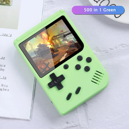 Mini Retro Handheld Game Console - Spelcomputer Met 500 Games Voor Kinderen
