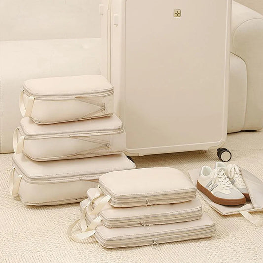 4Pcs/Set Compressie Packing Cubes Luggage Organizer voor Efficiënt Inpakken