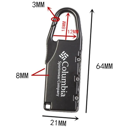 Alloy Combinatie Code Slot voor Veilige Bagage en Tassen