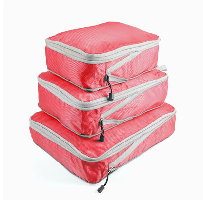 3Pcs Compressie Packing Cubes voor Gemakkelijk Reizen