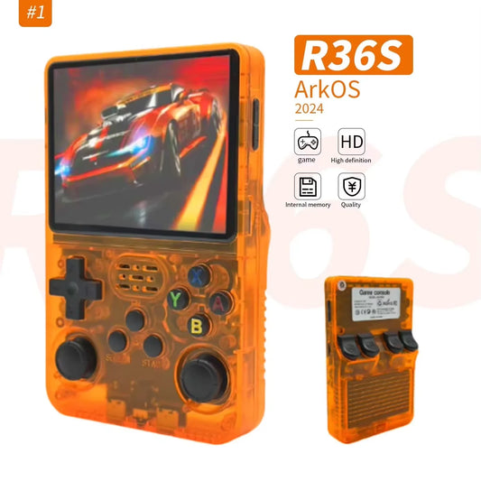 Mini Retro Handheld Game Console - Spelcomputer Transparant Ontwerp 64GB