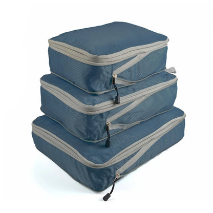 3Pcs Compressie Packing Cubes voor Gemakkelijk Reizen