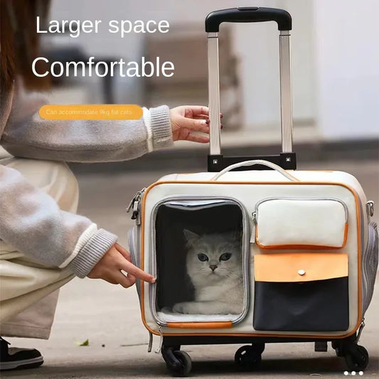 Koffers voor Honden en Katten Trolley Veilig en Gemakkelijk