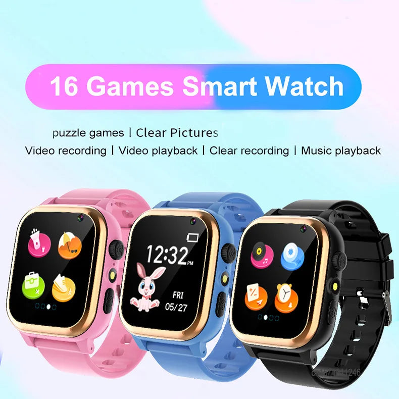 Smartwatch Horloge Kinderen Met 16 Spellen En Camera