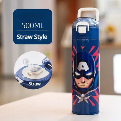 500ml Marvel Spiderman, Stitch Drinkfles
