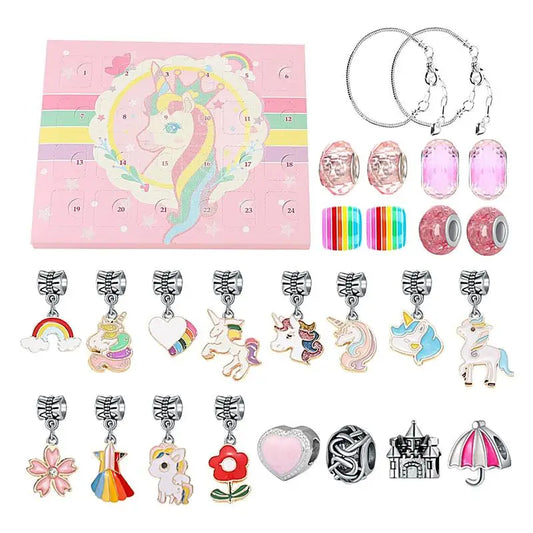 Kerst Sieraden Kalender DIY Armband Kit Met Cadeau Voor Kinderen
