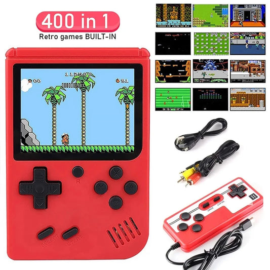 Mini Retro Handheld Game Console - Spelcomputer met 400 Games