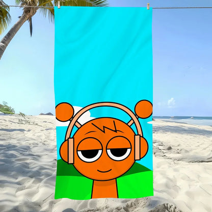 Sprunki Strandhanddoeken Microfiber Zacht en Sneldrogend voor Kinderen