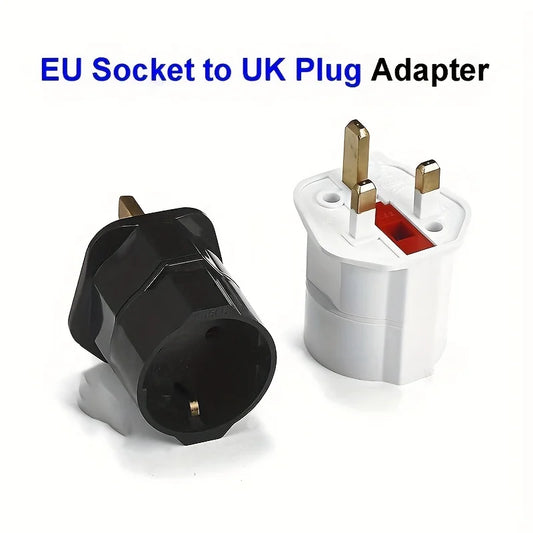 1pc Universele Reisstekker 13A 250V Copper EU naar UK Power Plug Converter