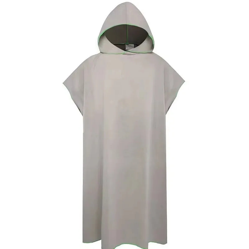 Hooded Poncho Comfortabele Badhanddoek Microfiber voor Snel Drogen