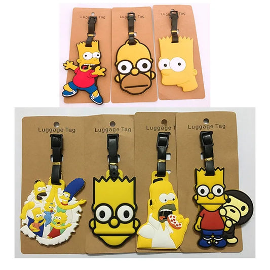 Simpsons Homer Bagagelabel (1st.) voor Leuk en Uniek Identificatie