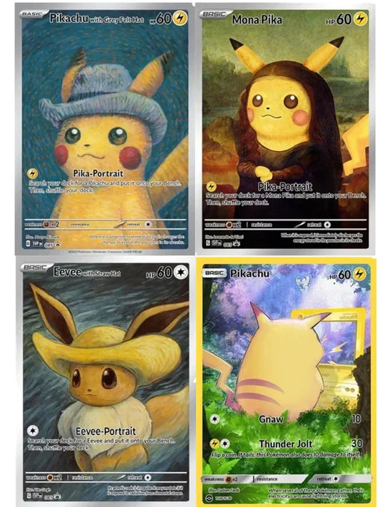 Pokemon Van Gogh Museum Pikachu Mewto, Snorlax en meer Kaarten