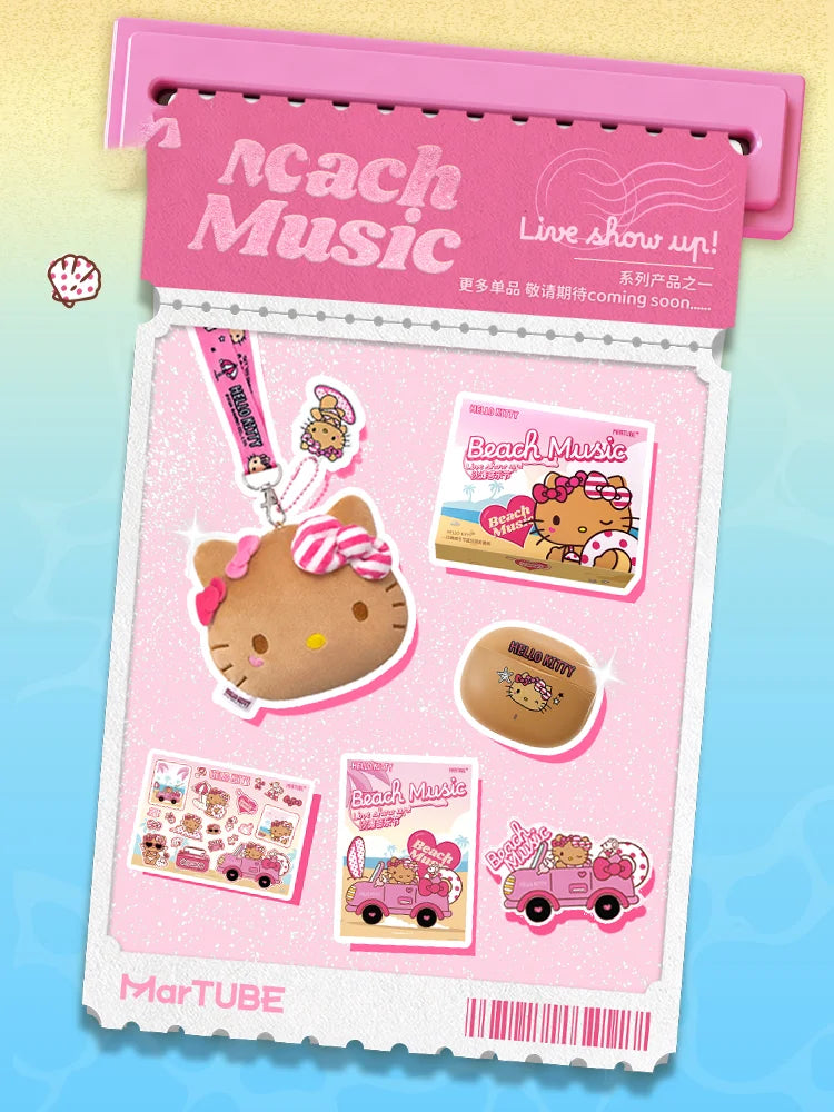 Kawaii Hello Kitty Bluetooth Draadloze Oordopjes Voor Meisjes