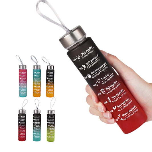 300ml Drinkfles BPA-Vrij Lekvrij Met Tijdmarkering