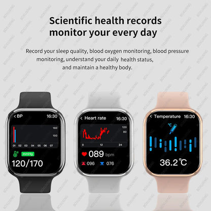 Smartwatch Watch 9 met 2" Display GPS En Waterdicht