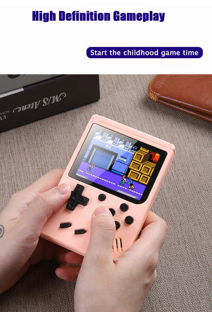 Mini Retro Handheld Game Console - Spelcomputer Met 500 Games Voor Kinderen