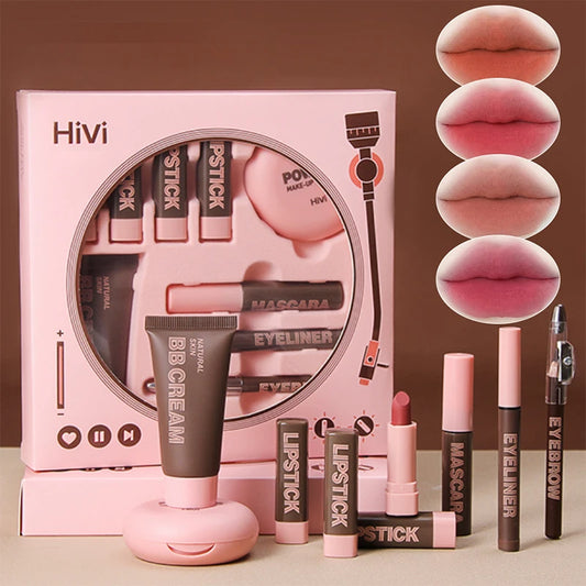Makeup Geschenkset HiVi Limited Lippenstift en Poeder Valentijn