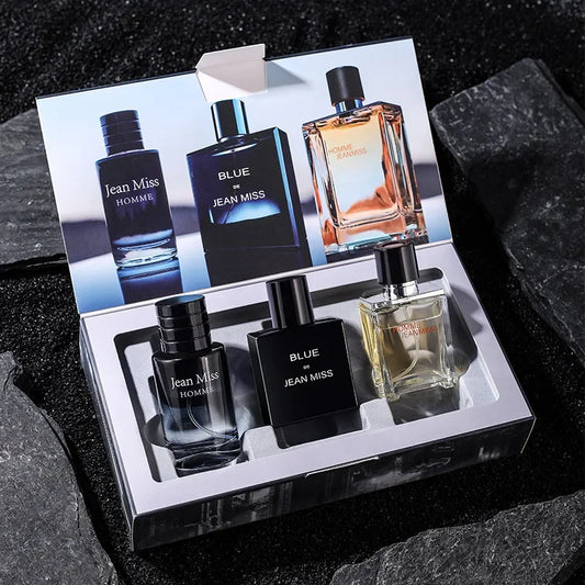 Herenparfum Set 3x90ml Langdurige Frisse Geur Cadeaubox