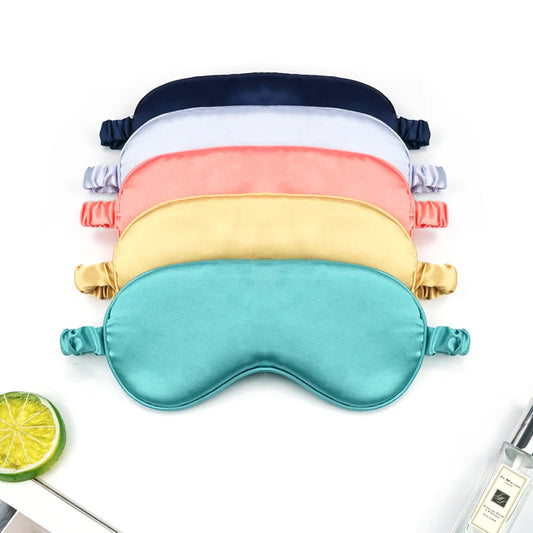 Vrouwen Imitatiezijde Slaapmasker Voor Comfortabel Reizen