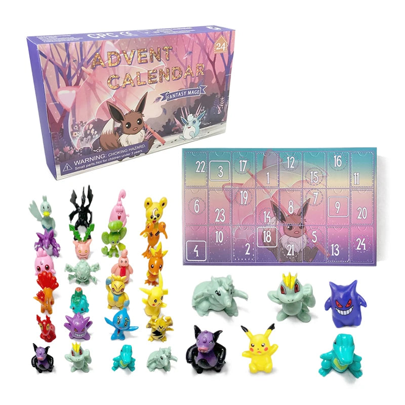 Pokemon Adventskalender Voor Kinderen Met Anime Figuren En Cadeaus