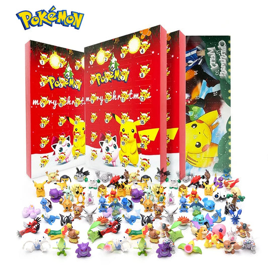 Pokemon Figuren Set 24 Stuks Kawaii Pikachu Adventskalender Toy