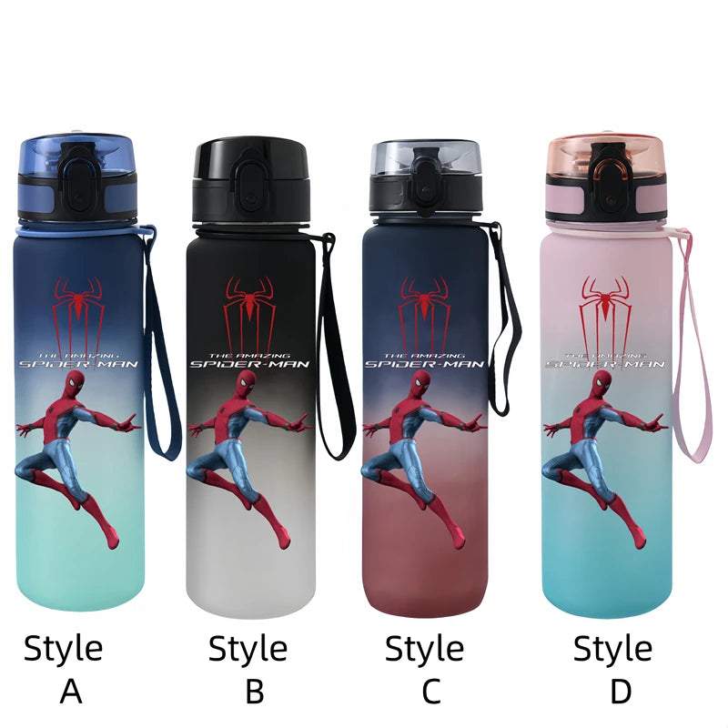 Spiderman 650ml Drinkfles Voor Buiten, Lekvrij en Handig