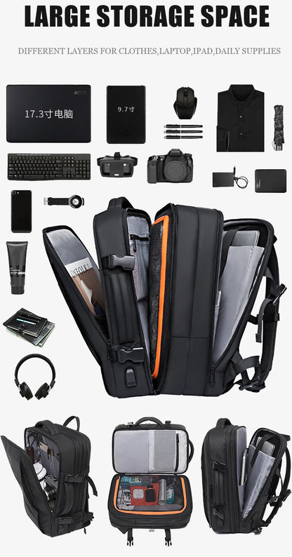 Rugzak Heren Waterdicht 17.3 Inch Laptop Grote Inhoud