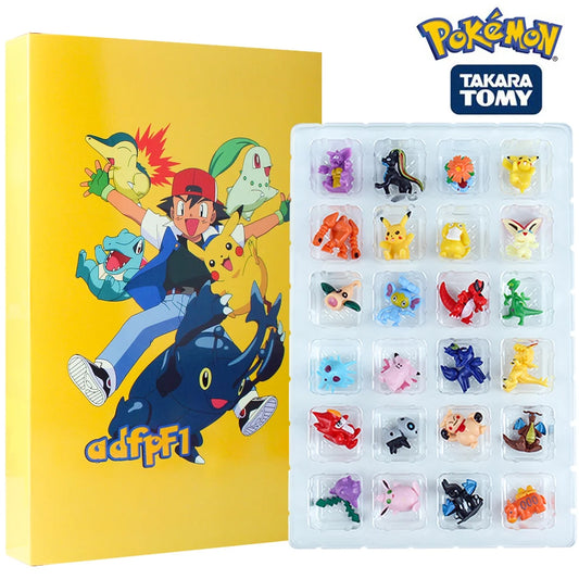 Pokemon Figuren Set 24 Stuks Kawaii Pikachu Adventskalender Gift