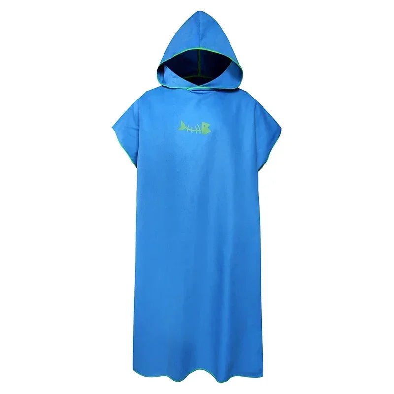 Hooded Poncho Comfortabele Badhanddoek Microfiber voor Snel Drogen