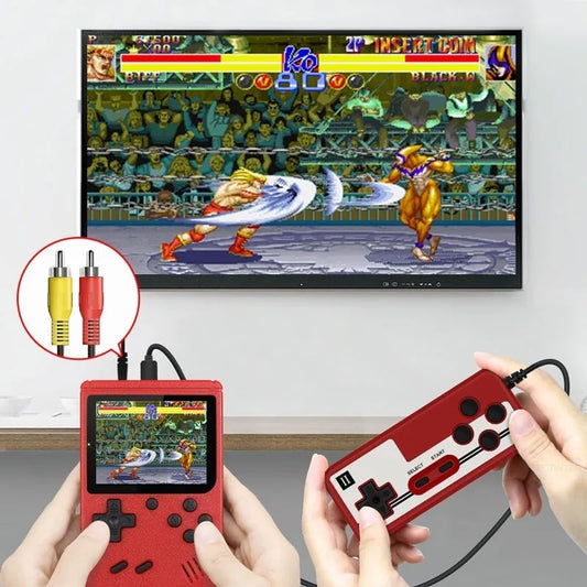 Mini Retro Handheld Game Console - Spelcomputer met 400 Games