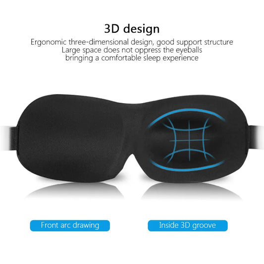3D Slaapmasker voor Blokkeren van Licht en Comfortabele Slapen