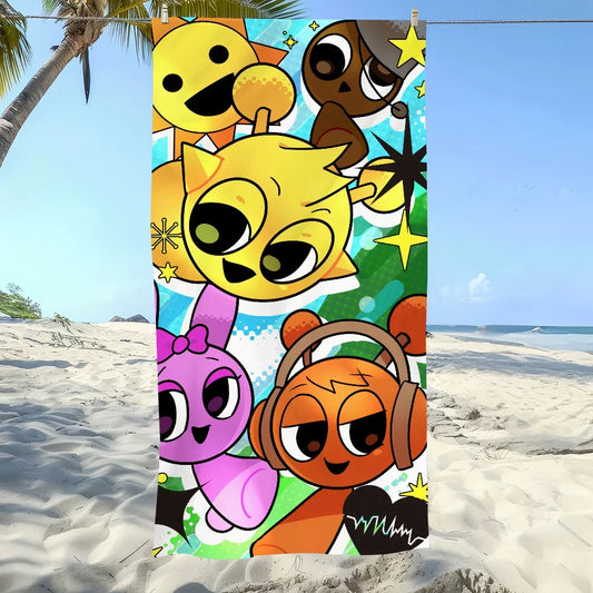 Sprunki Strandhanddoeken Microfiber Zacht en Sneldrogend voor Kinderen