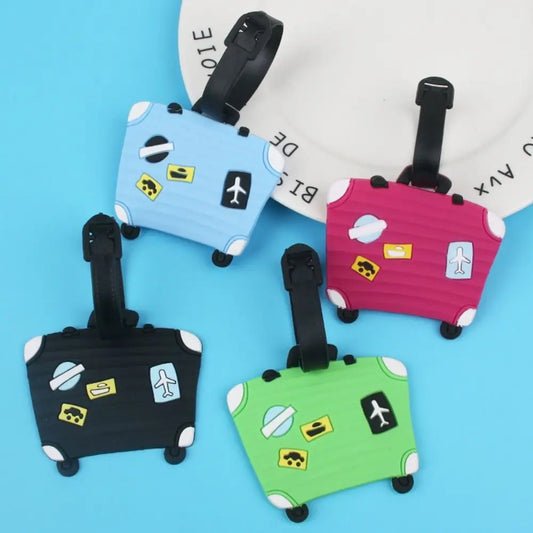 Cartoon Bagagelabel voor Creatieve Reizigers en Handbagage