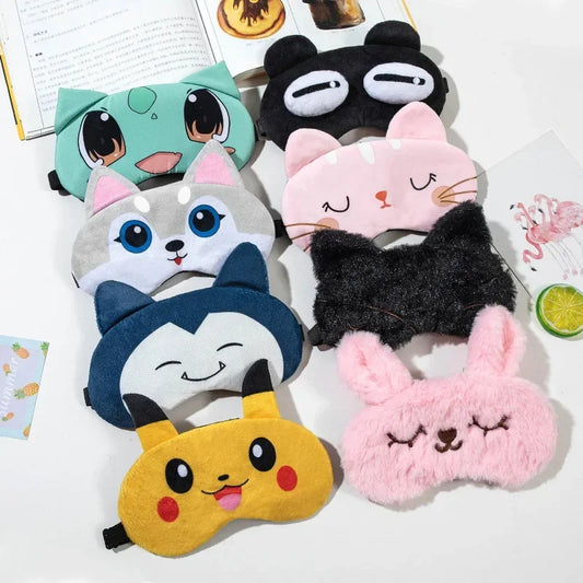 Schattige Pokemon Slaapmasker Pikachu Comfort voor Kinderen