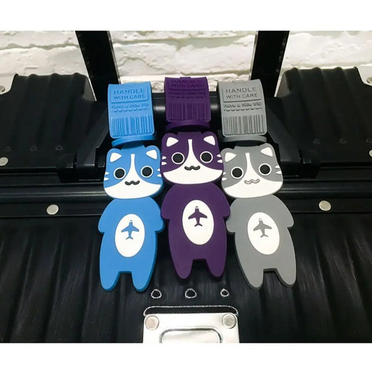 Cartoon Bagagelabel in diverse kleuren