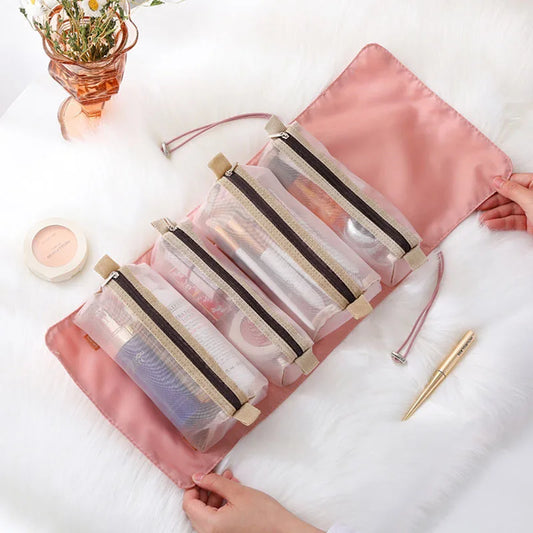 Reis Cosmetica toiletas Vrouwen Mesh Make-Up Box Met Organisatie