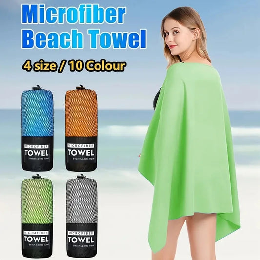 Microfiber Standhanddoek Met Mesh Tas, Sneldrogend Voor Buitenactiviteiten