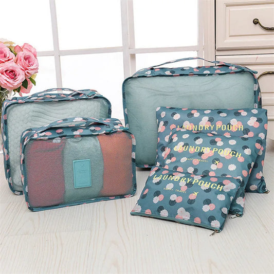 6-delige Compressie Packing Cubes voor Kleding en Schoenen