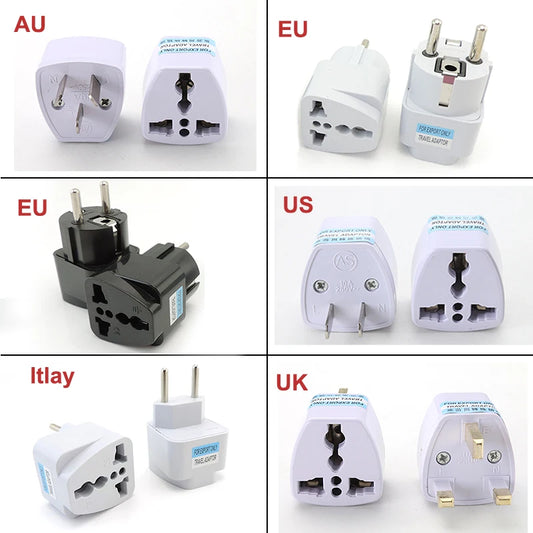 Universele Reisstekker Kr AU US UK EU Plug Adapter Compact Ontwerp
