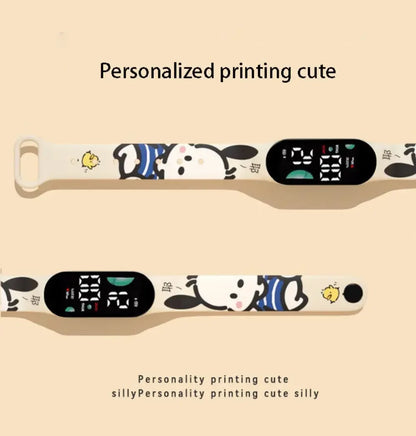 Kawaii Sanrio Cartoon Digitale Horloge LED Scherm Met Multifunctionele Functie
