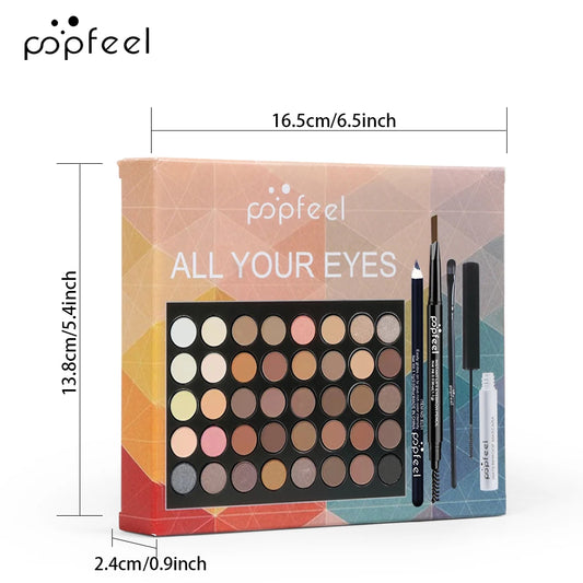 Oogmake-up Set POPFEEL Met Oogschaduw Palette En Langdurige Mascara
