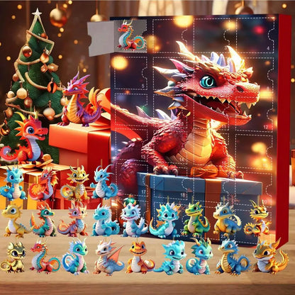 Adventskalender Kerstmis Dinosaurus Hanger 24 Dagen Vakantieplezier