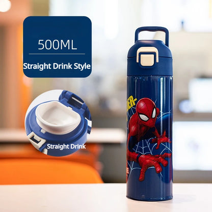500ml Marvel Spiderman, Stitch Drinkfles