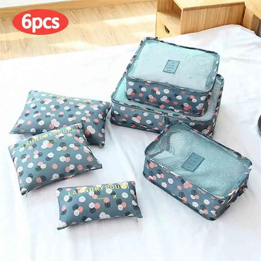 6-delige Compressie Packing Cubes voor Kleding en Schoenen