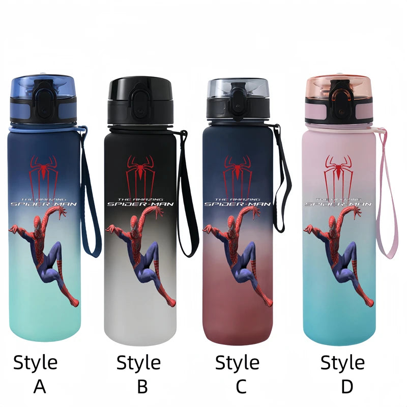 Spiderman 650ml Drinkfles Voor Buiten, Lekvrij en Handig