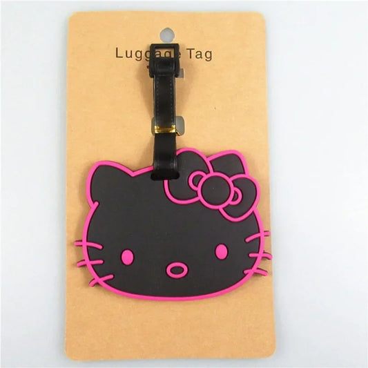 Cartoon Hello Kitty Bagagelabel (1st.) - Handig Reislabel voor Koppels